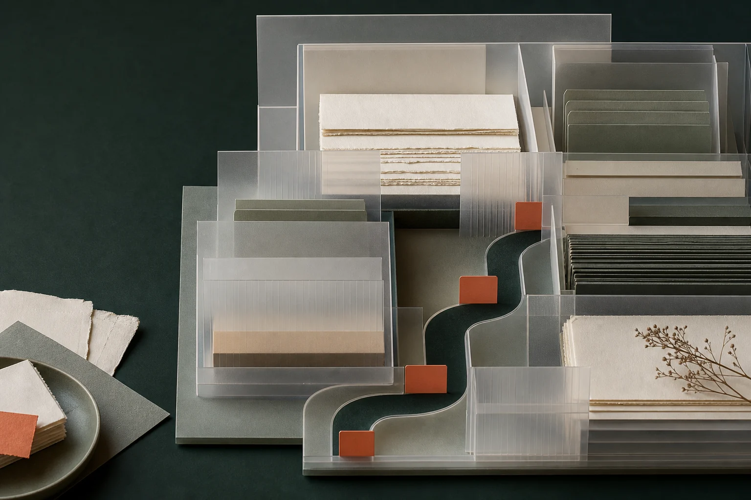 Layered composition representing isolation and controlled access